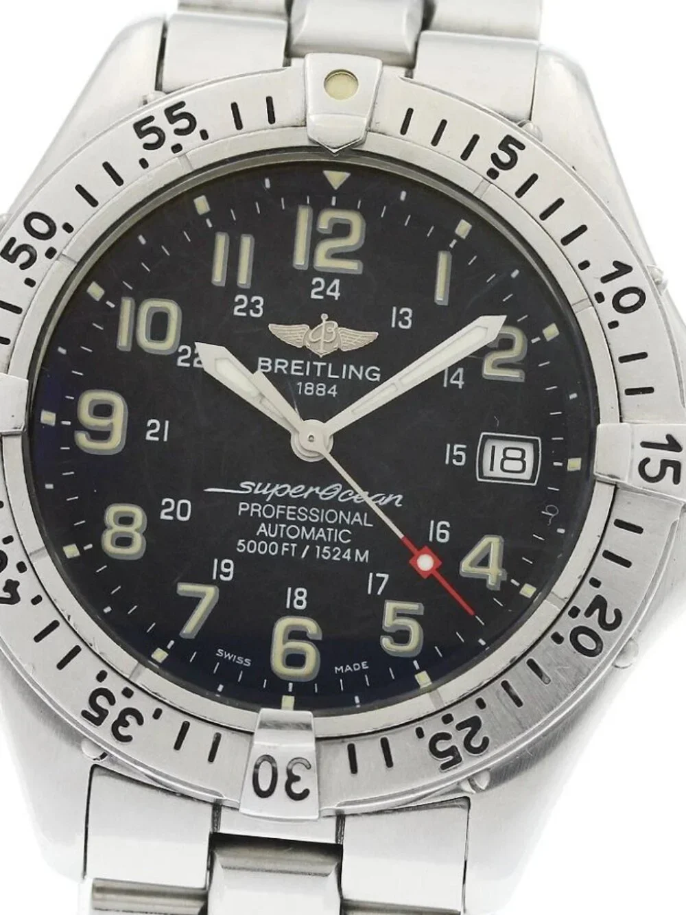 BREITLING Super Ocean A17045 Date black Dial Automatic Men's Watch_969367